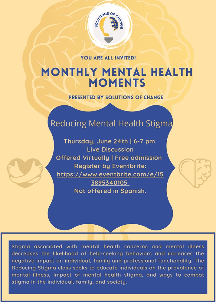 Monthly mental health moment